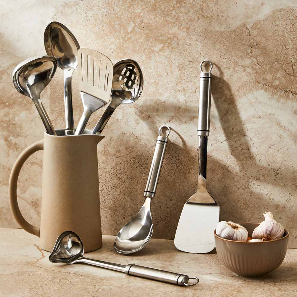 Soffritto A Series Stainless Steel Slotted Turner