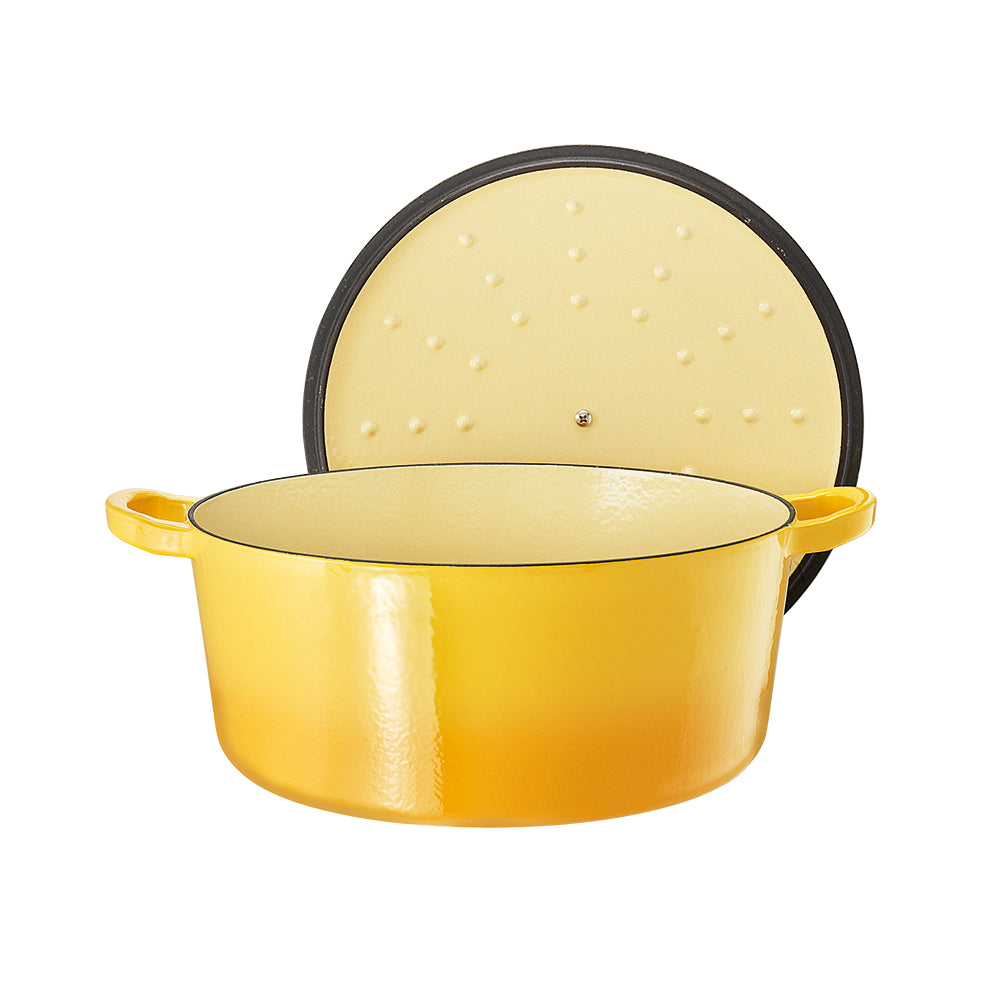 Baccarat Le Connoisseur Cast Iron Round French Oven 29cm 6.3L Honey