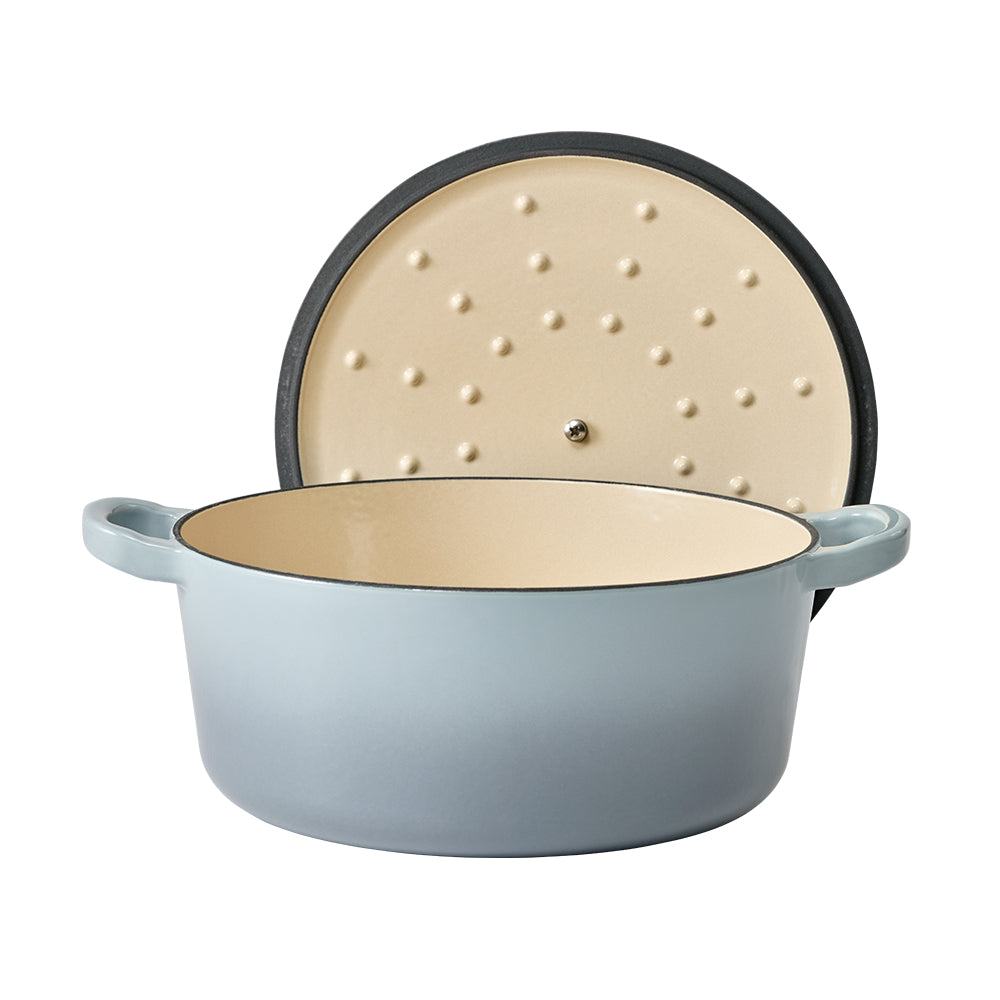 Baccarat Le Connoisseur 25cm 3.9L Round French Oven with Lid Mist
