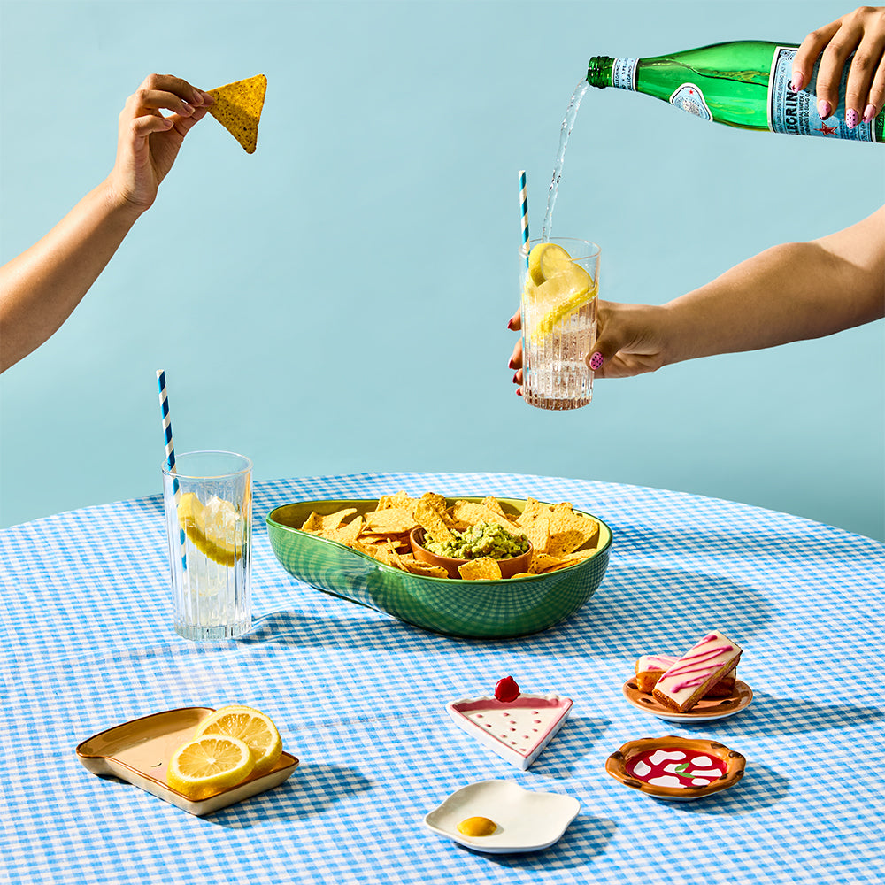 Adorn Living Avo Chip N Dip Plate