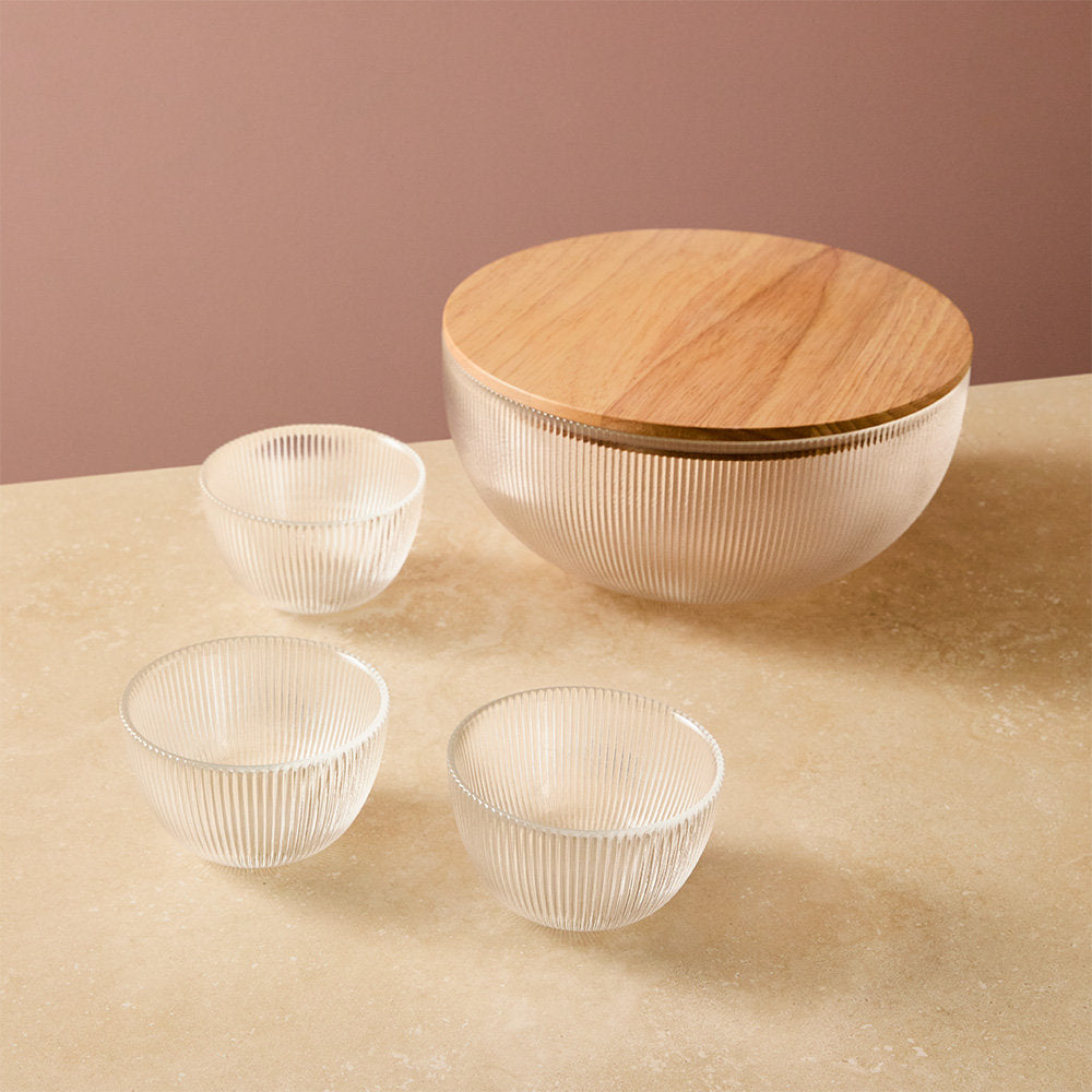 Salt & Pepper Set Of 3 Quinn Condiment Bowls 10cm