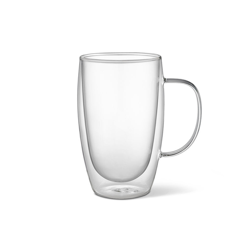 Baccarat Barista Café Double Wall Thermal Glass Mug Set of 2