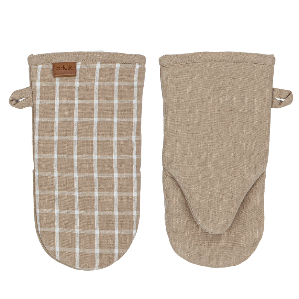 Ladelle Hemingway Taupe Set Of 2 Baker's Oven Mitts