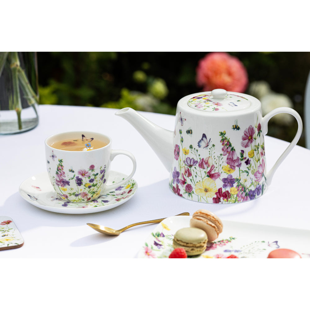 Ashdene Garden Soiree Teapot & 2 Teacup Set