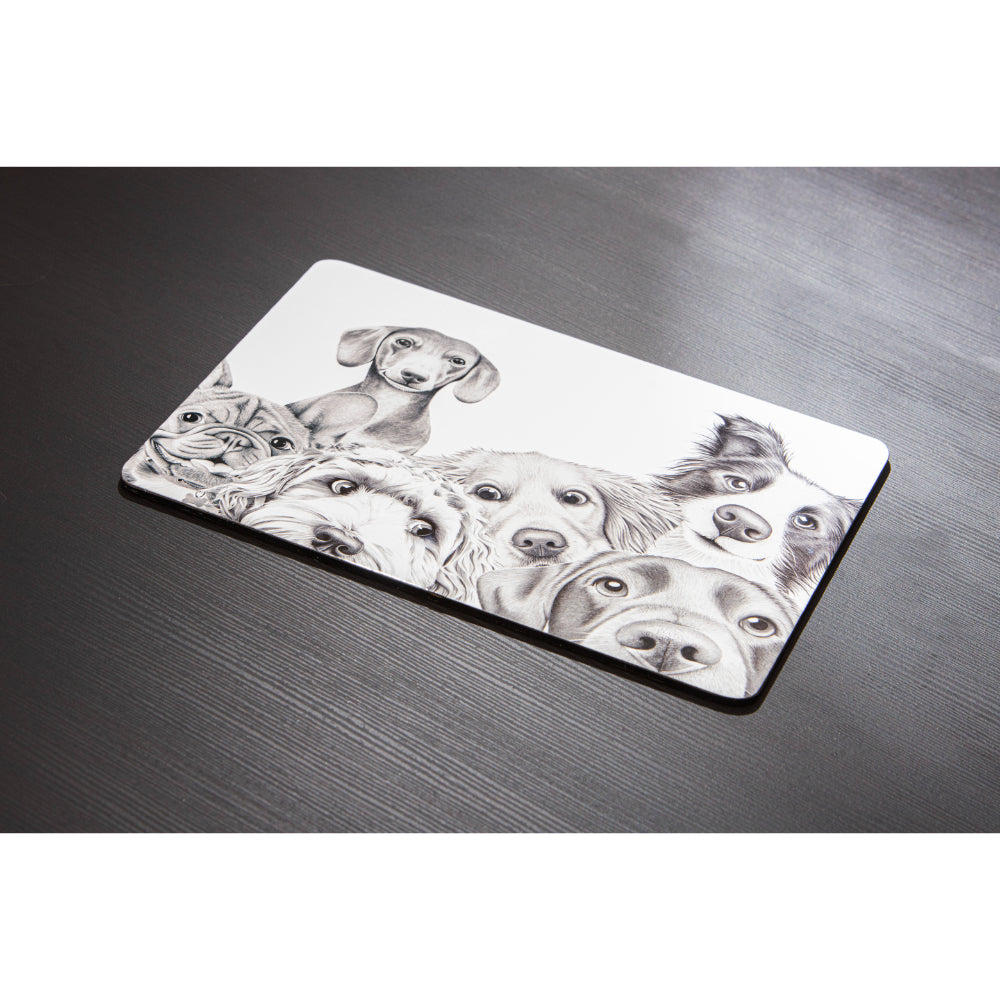 Ashdene Peeking Pups Set of 6 Placemats