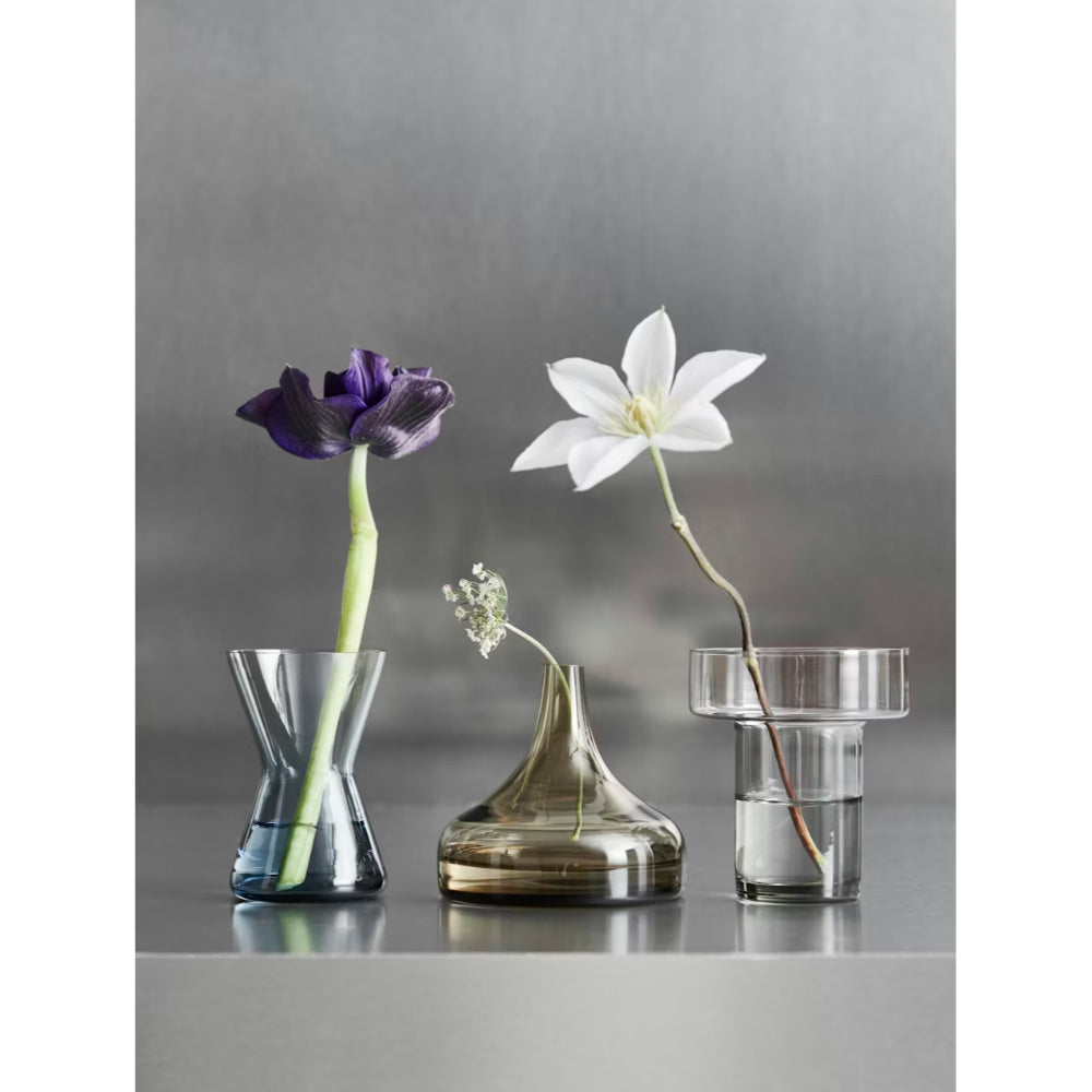 Orrefors Midsummer Birds Foot Trefoil Mini Vase 8.8cm