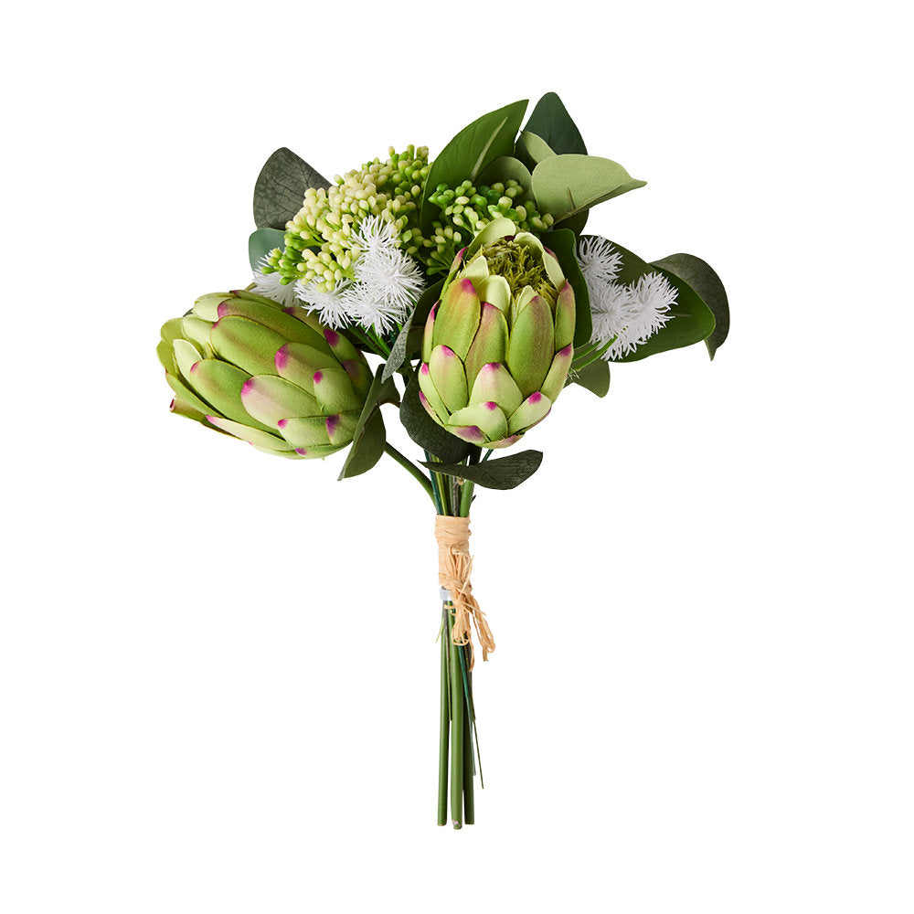 MyHouse Green Protea Bouquet 38cm