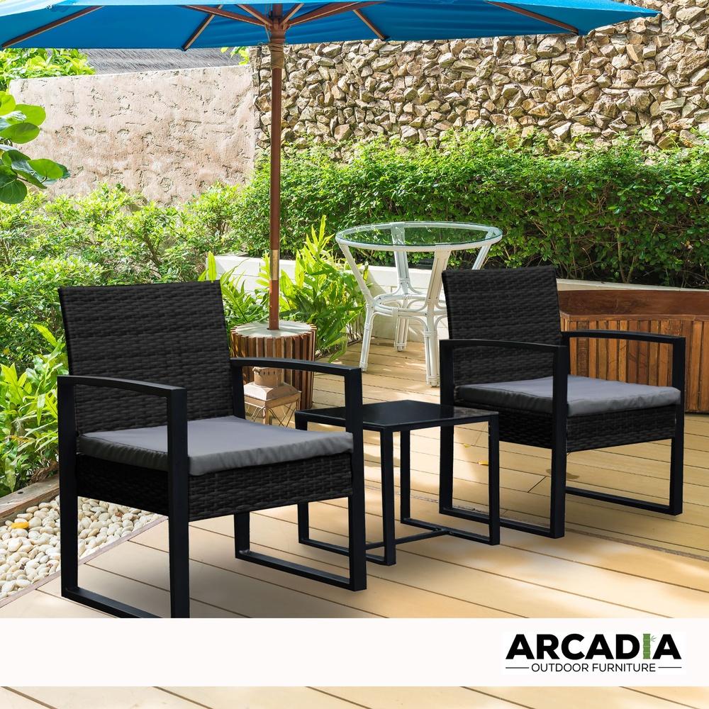 Arcadia Furniture Outdoor Wicker Rattan Patio Set