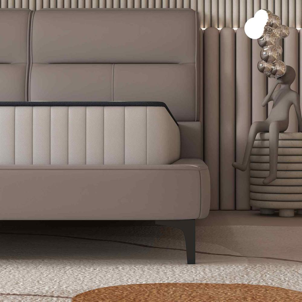 Spring Mattress on beige bedframe in bedroom - MyHouse