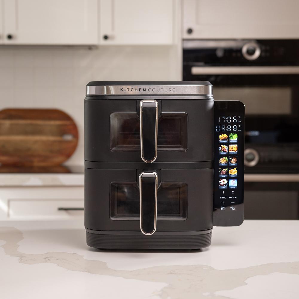 Kitchen Couture 11L Clear View Vertex Dual Draw Air Fryer