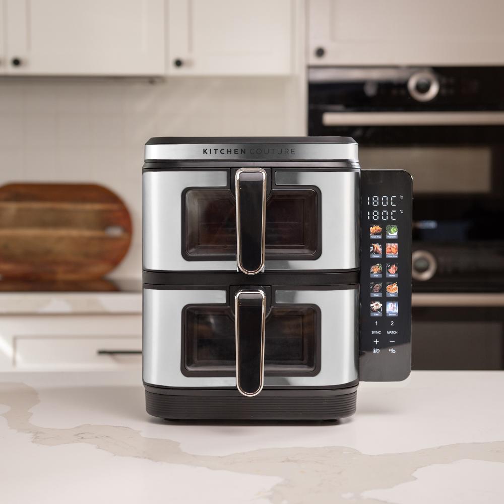 Kitchen Couture 11L Clear View Vertex Dual Draw Air Fryer