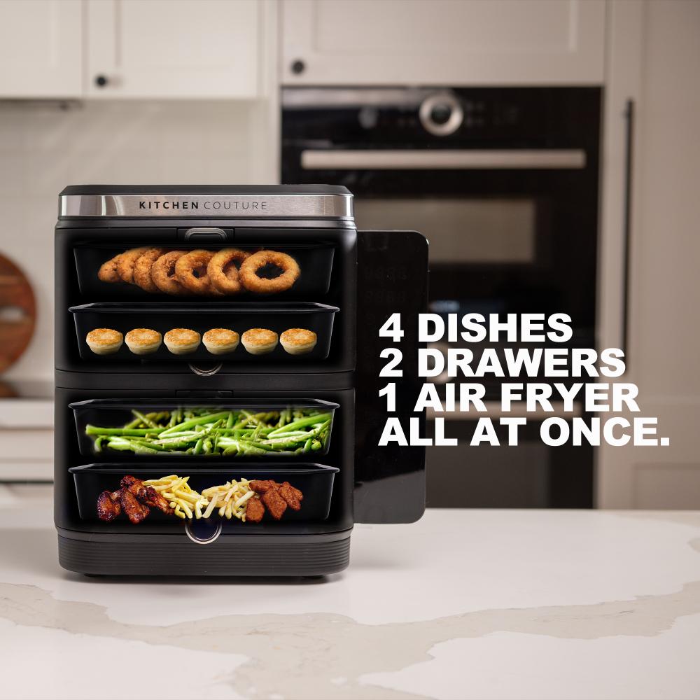 Kitchen Couture 11L Clear View Vertex Dual Draw Air Fryer