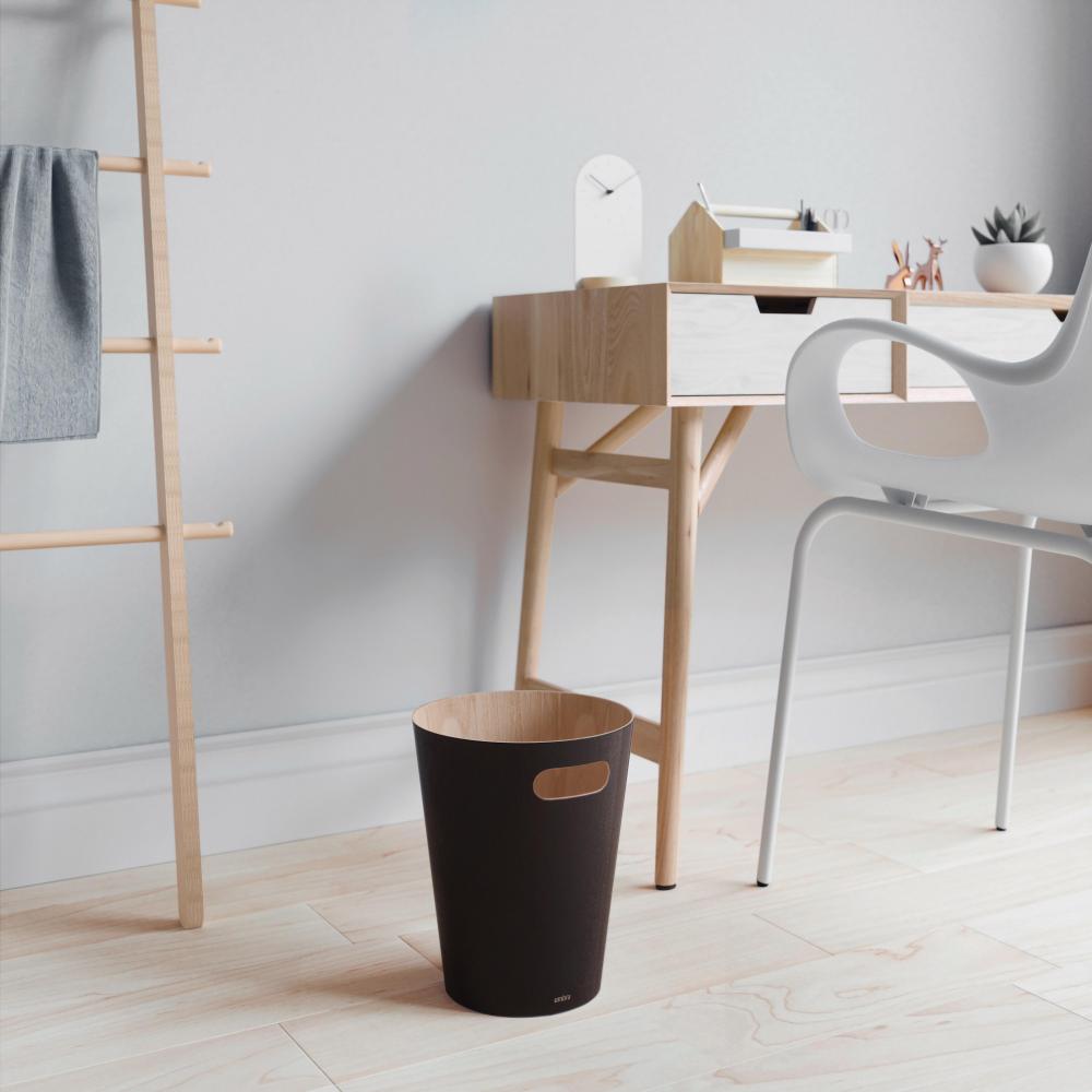Umbra Woodrow Bin Black