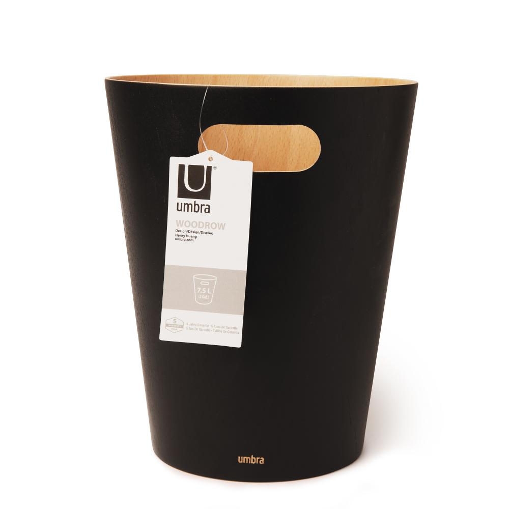 Umbra Woodrow Bin Black