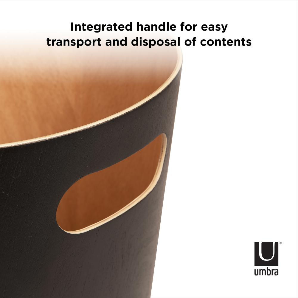 Umbra Woodrow Bin Black