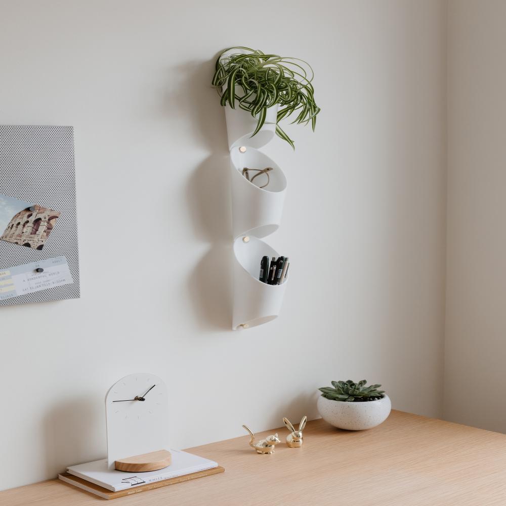 Umbra Floralink Wall Vessel White