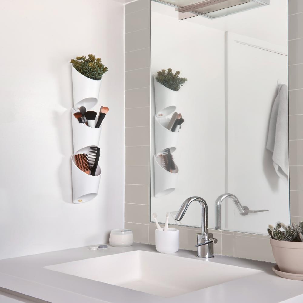 Umbra Floralink Wall Vessel White