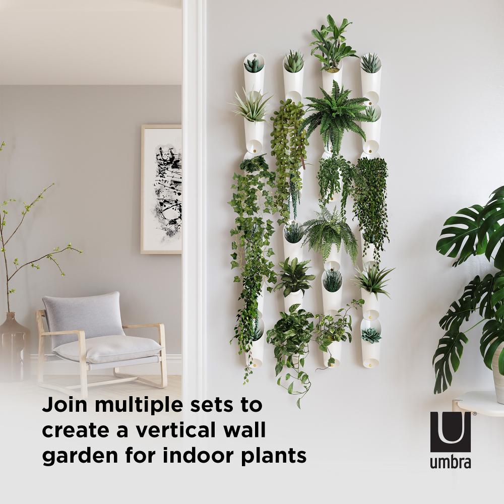 Umbra Floralink Wall Vessel White