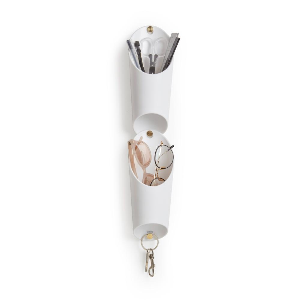 Umbra Floralink Wall Vessel White