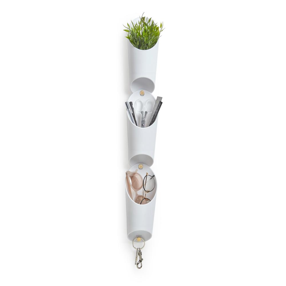 Umbra Floralink Wall Vessel White