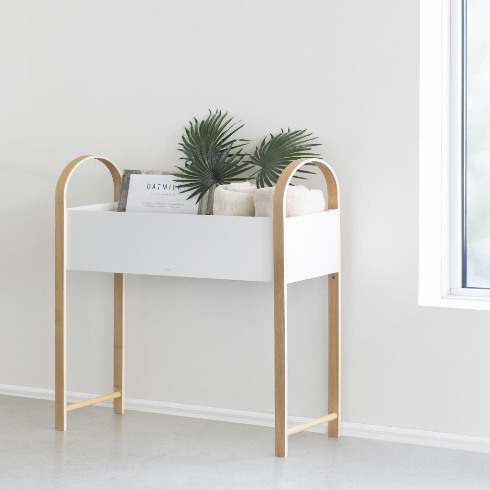 Umbra Bellwood Storage/Planter White/Natural