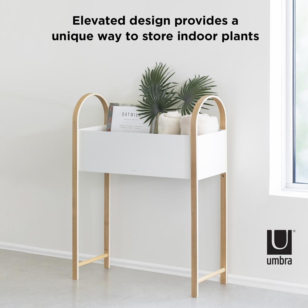 Umbra Bellwood Storage/Planter White/Natural