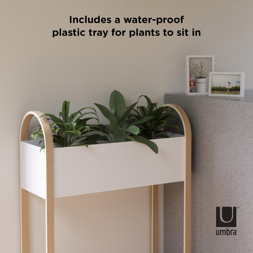 Umbra Bellwood Storage/Planter White/Natural