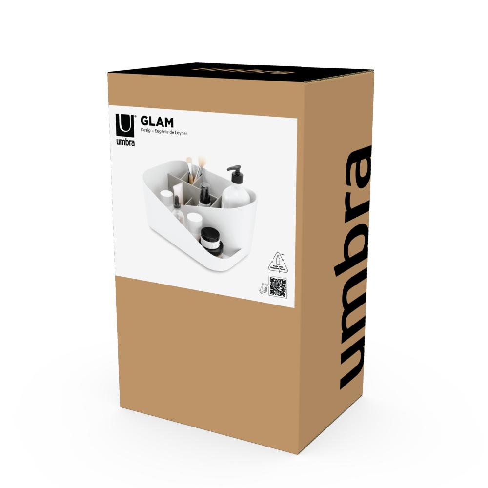 Umbra Glam Cosmetic Organizer White/Grey