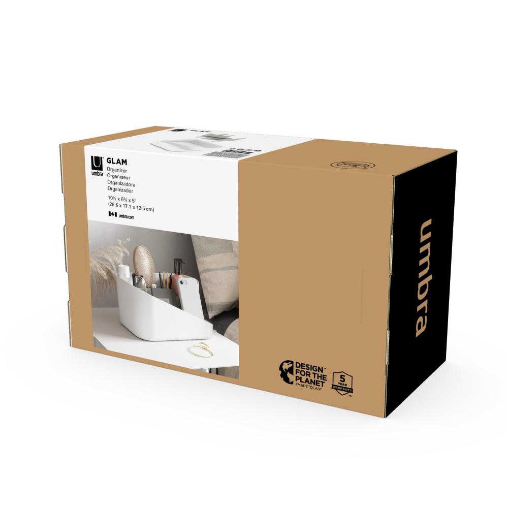 Umbra Glam Cosmetic Organizer White/Grey