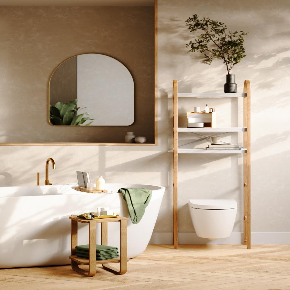 Umbra Hubba Arched Mirror Brass