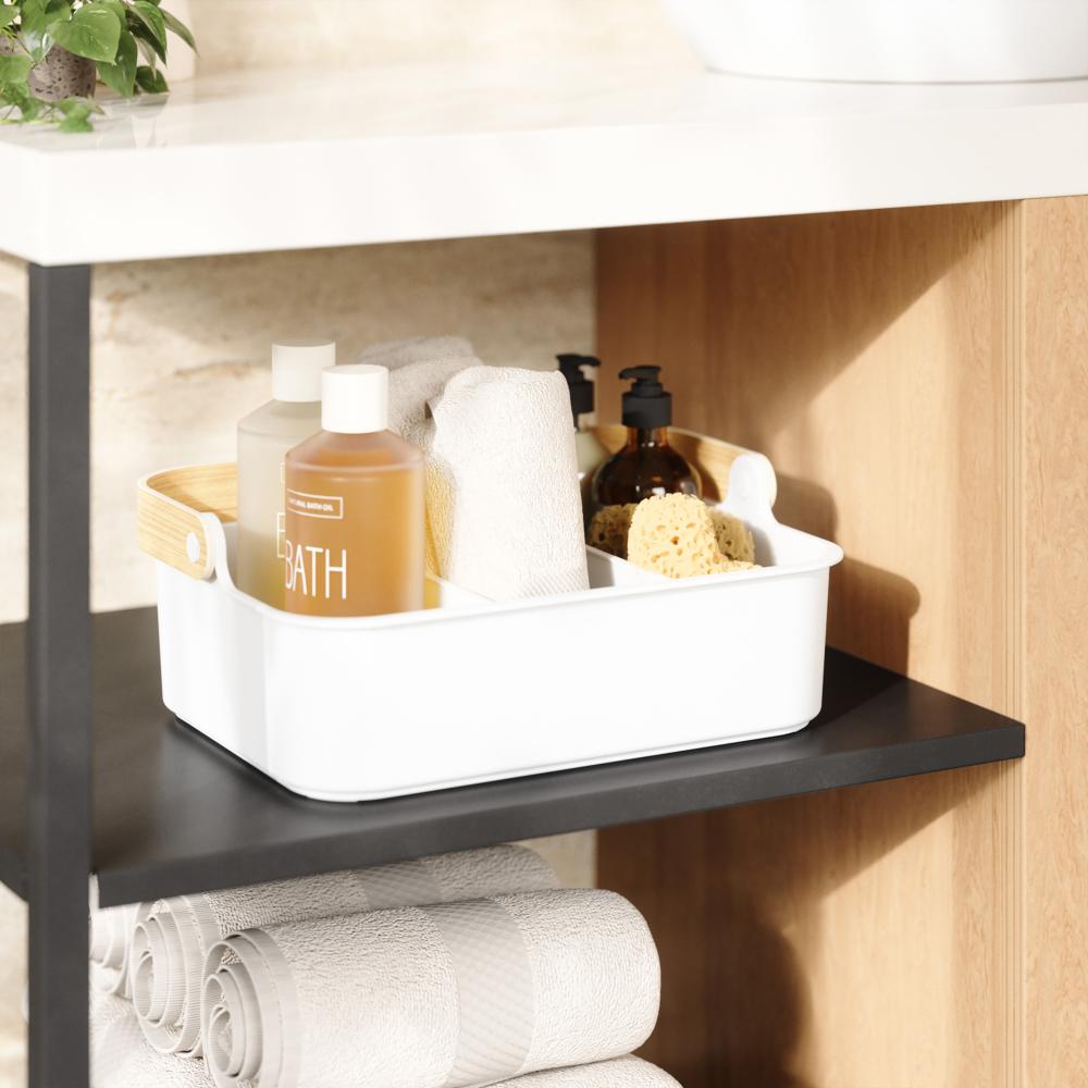 Umbra Bellwood Stackable Bin Large White/Natural