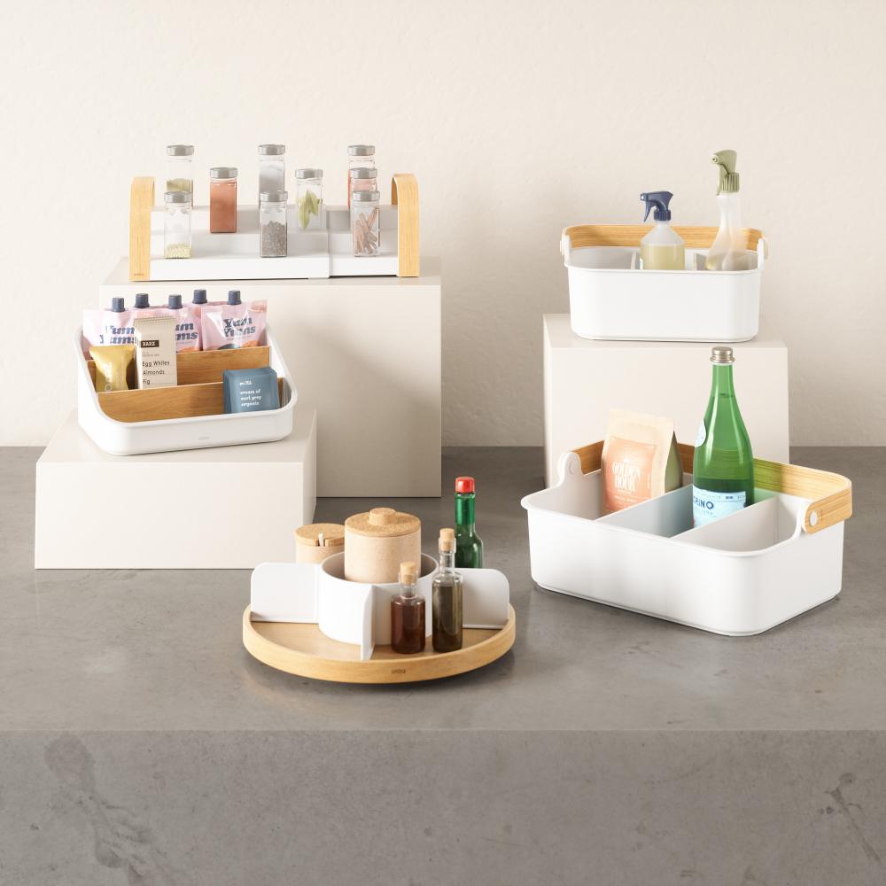 Umbra Bellwood Stackable Bin Large White/Natural