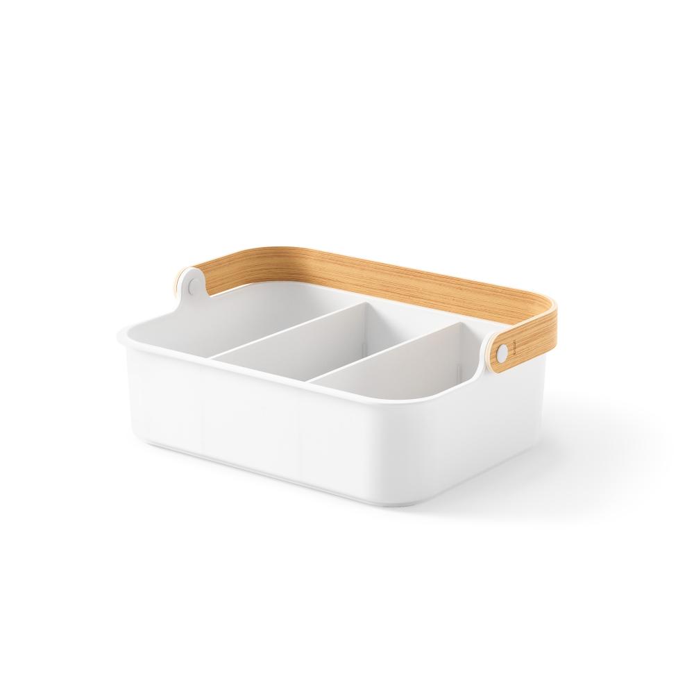 Umbra Bellwood Stackable Bin Large White/Natural