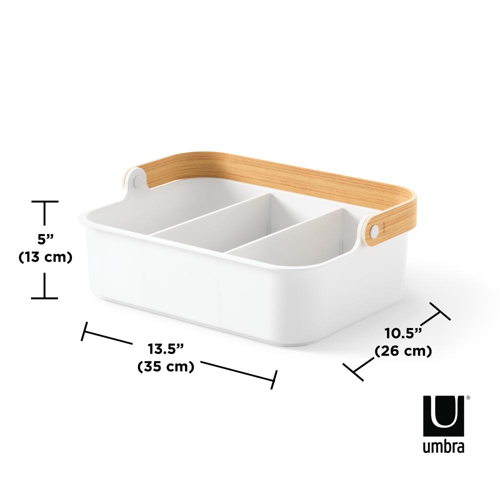 Umbra Bellwood Stackable Bin Large White/Natural