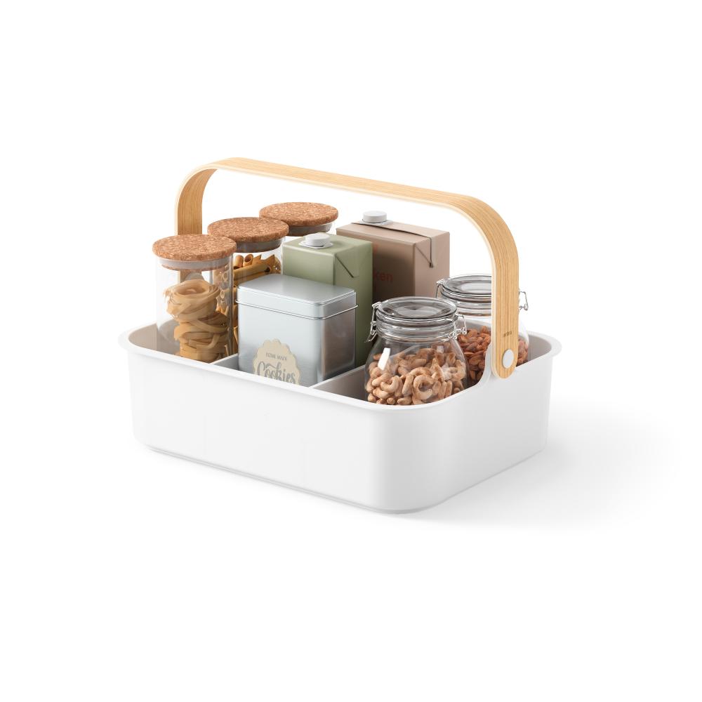 Umbra Bellwood Stackable Bin Large White/Natural