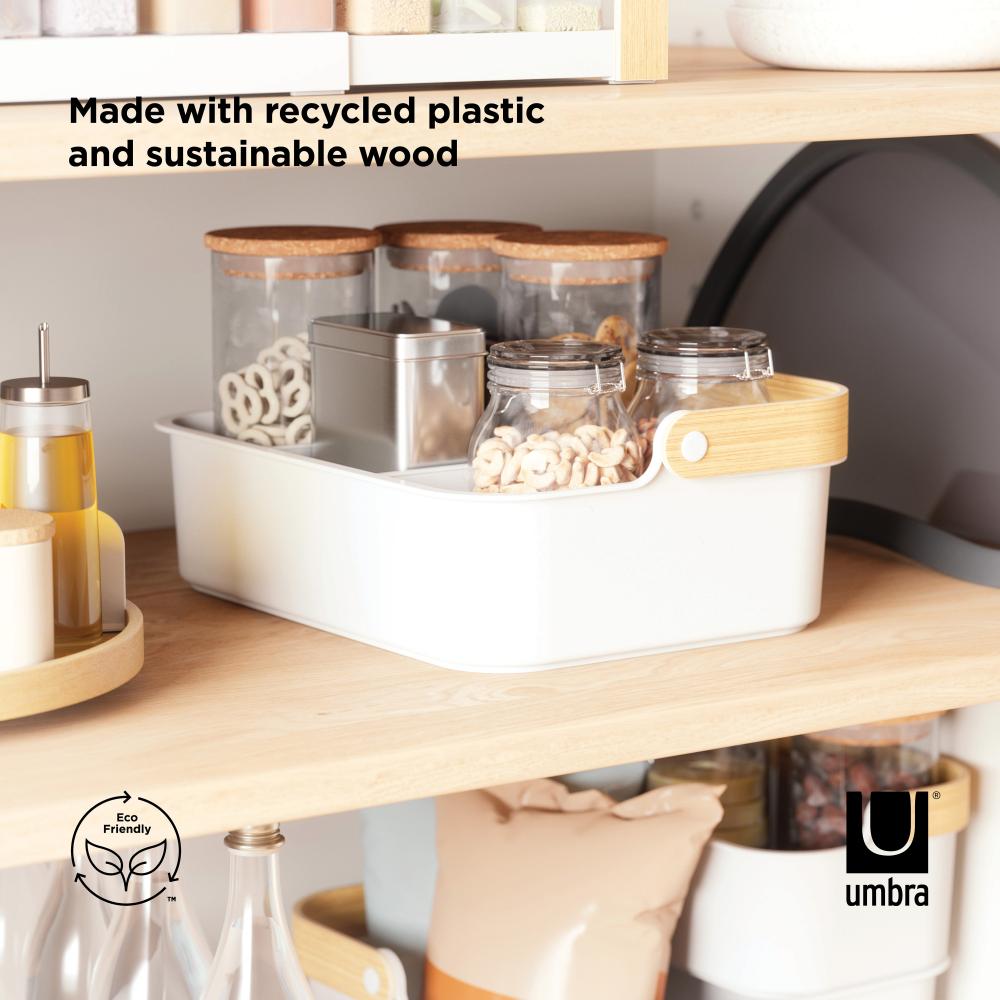 Umbra Bellwood Stackable Bin Large White/Natural