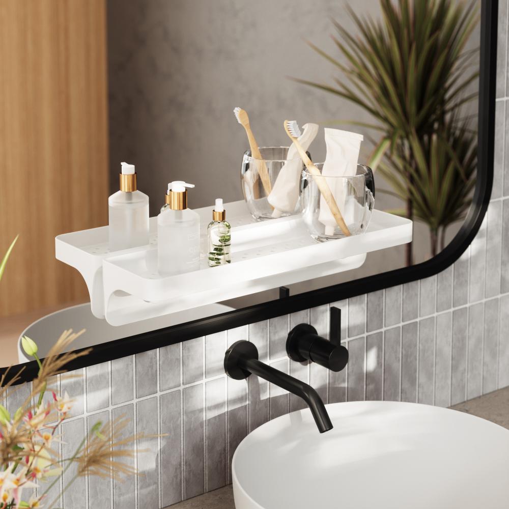 Umbra Flex Adhesive Shelf White