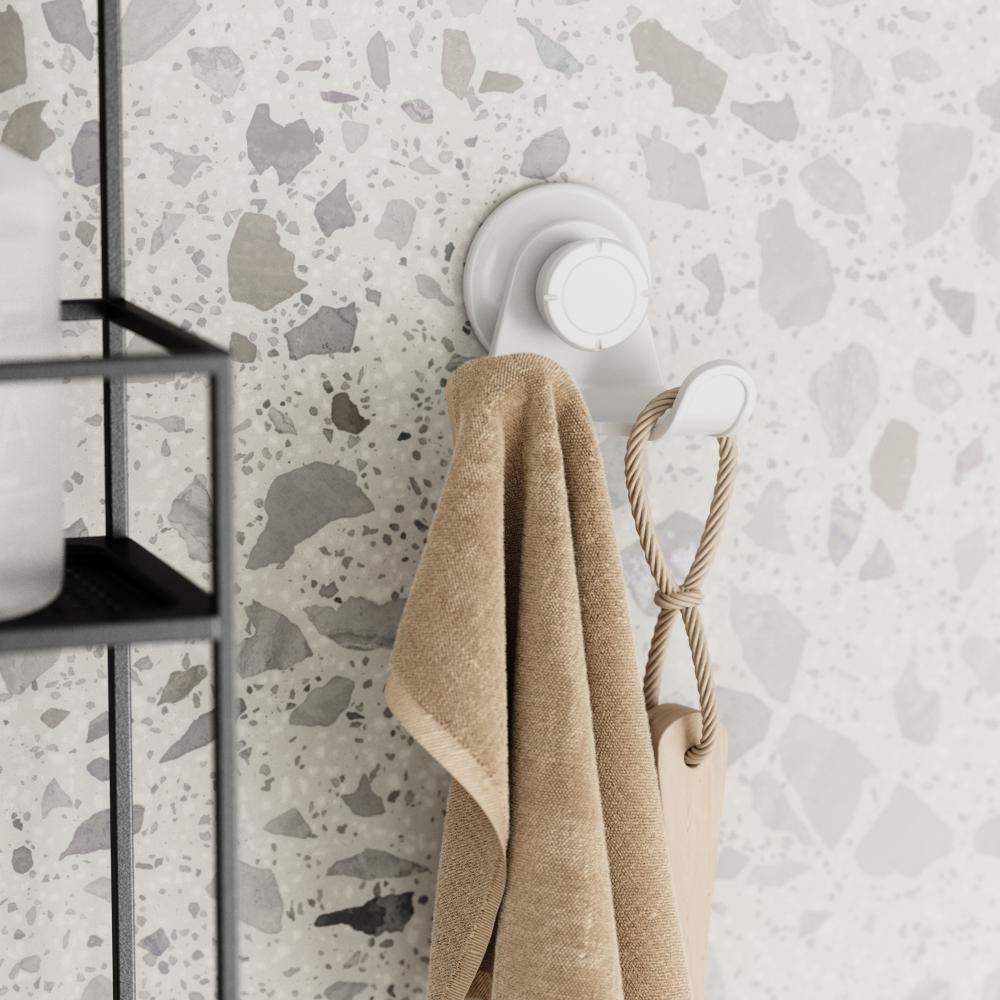 Umbra Flex Adhesive Double Hook White