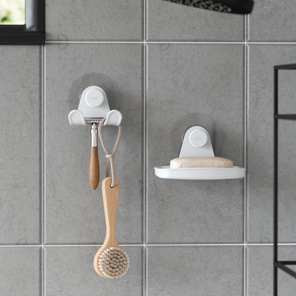 Umbra Flex Adhesive Double Hook White