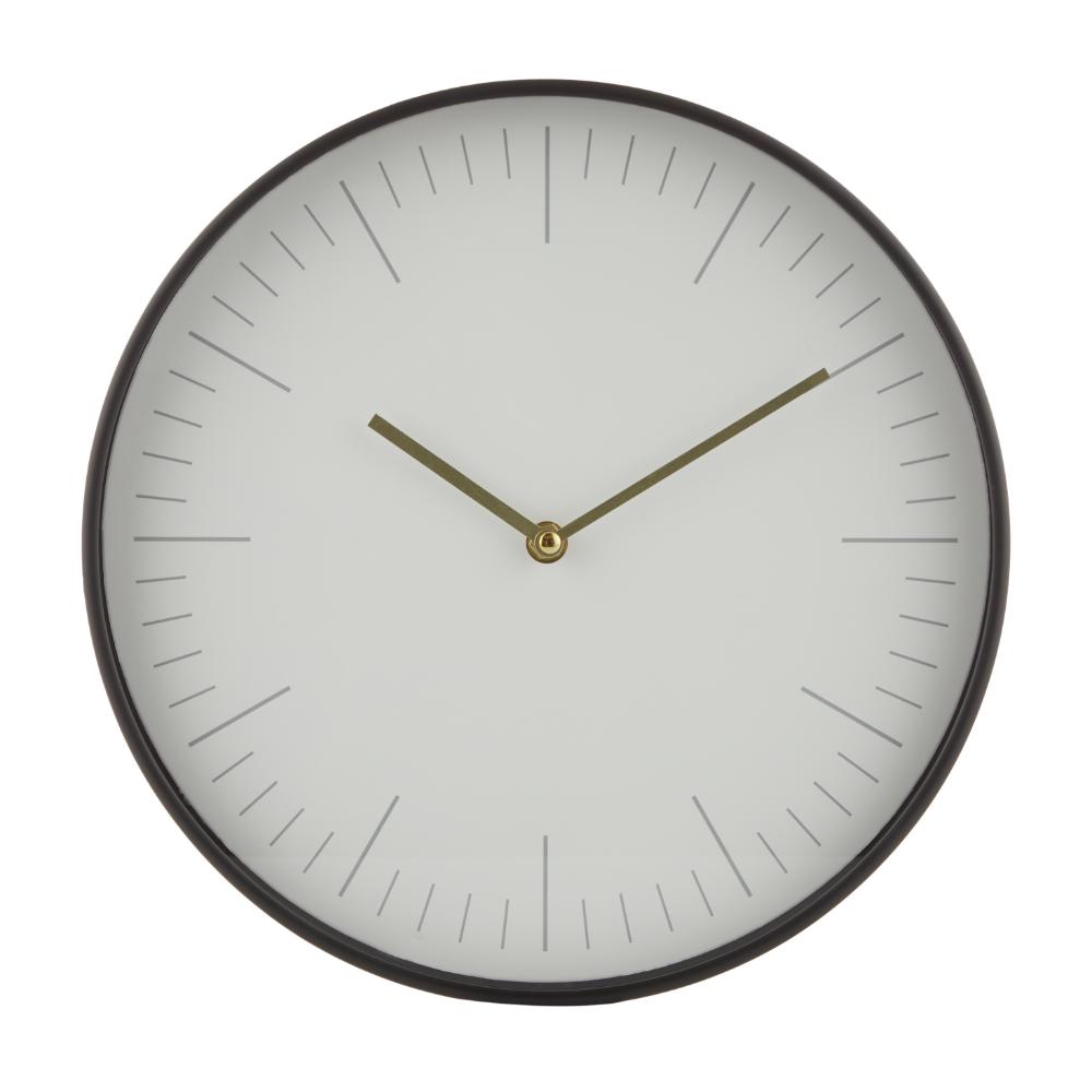 Emporium Figaro Wall Clock - White clock with black frame - MyHouse
