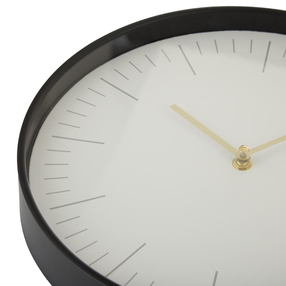 Emporium Figaro Wall Clock - White clock with black frame - MyHouse