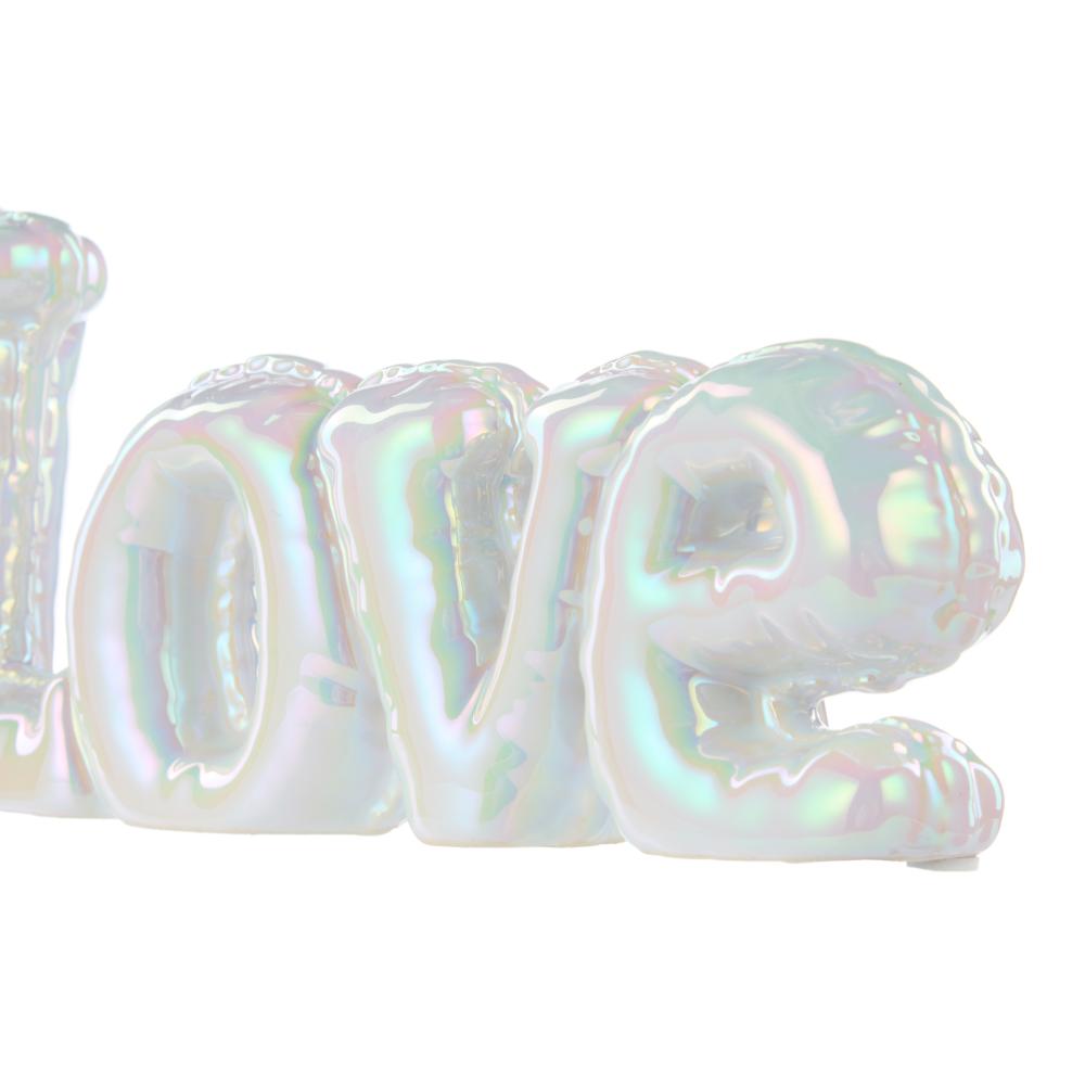 Emporium Love Balloon Sculpture white iridescent at MyHouse
