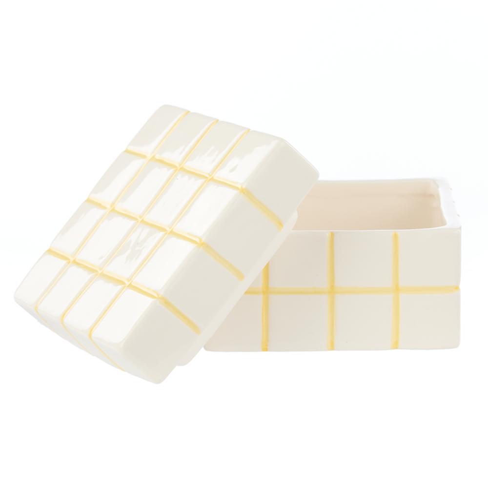 Emporium Lulu Collection Check Box Yellow at MyHouse