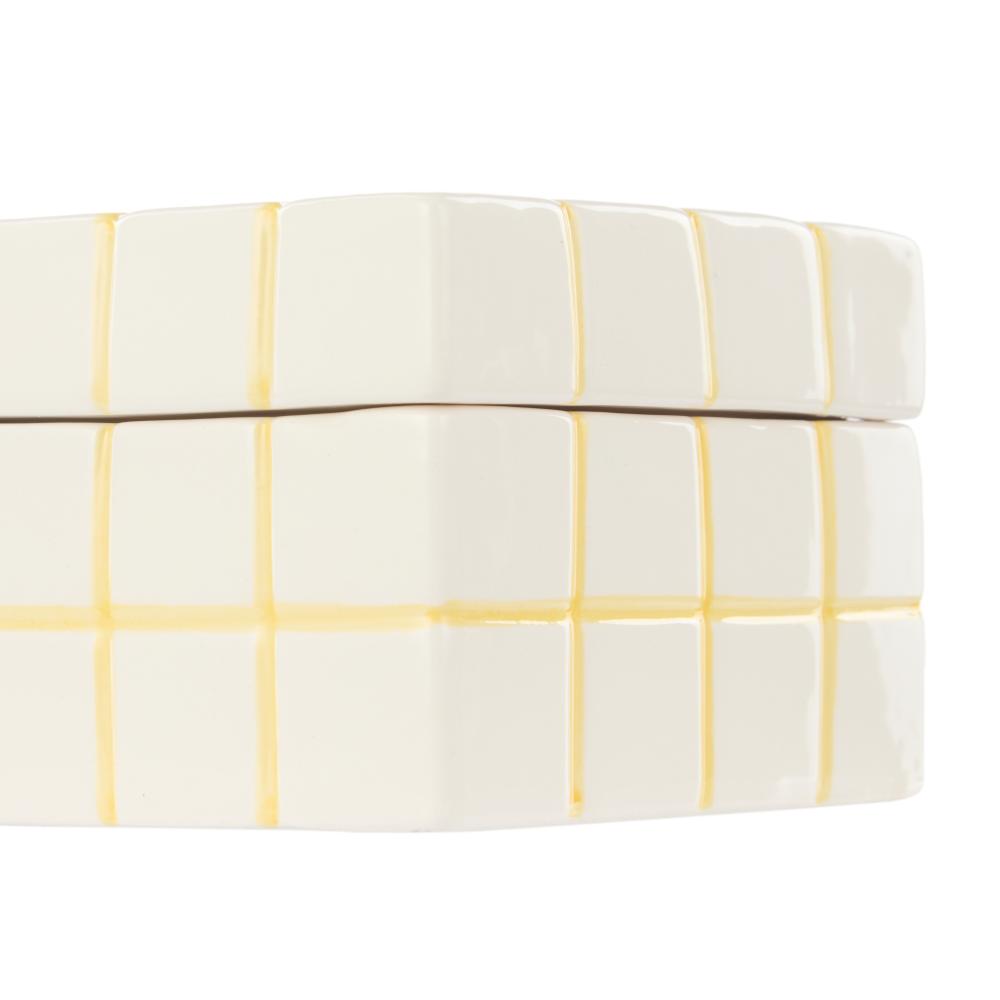Emporium Lulu Collection Check Box Yellow at MyHouse