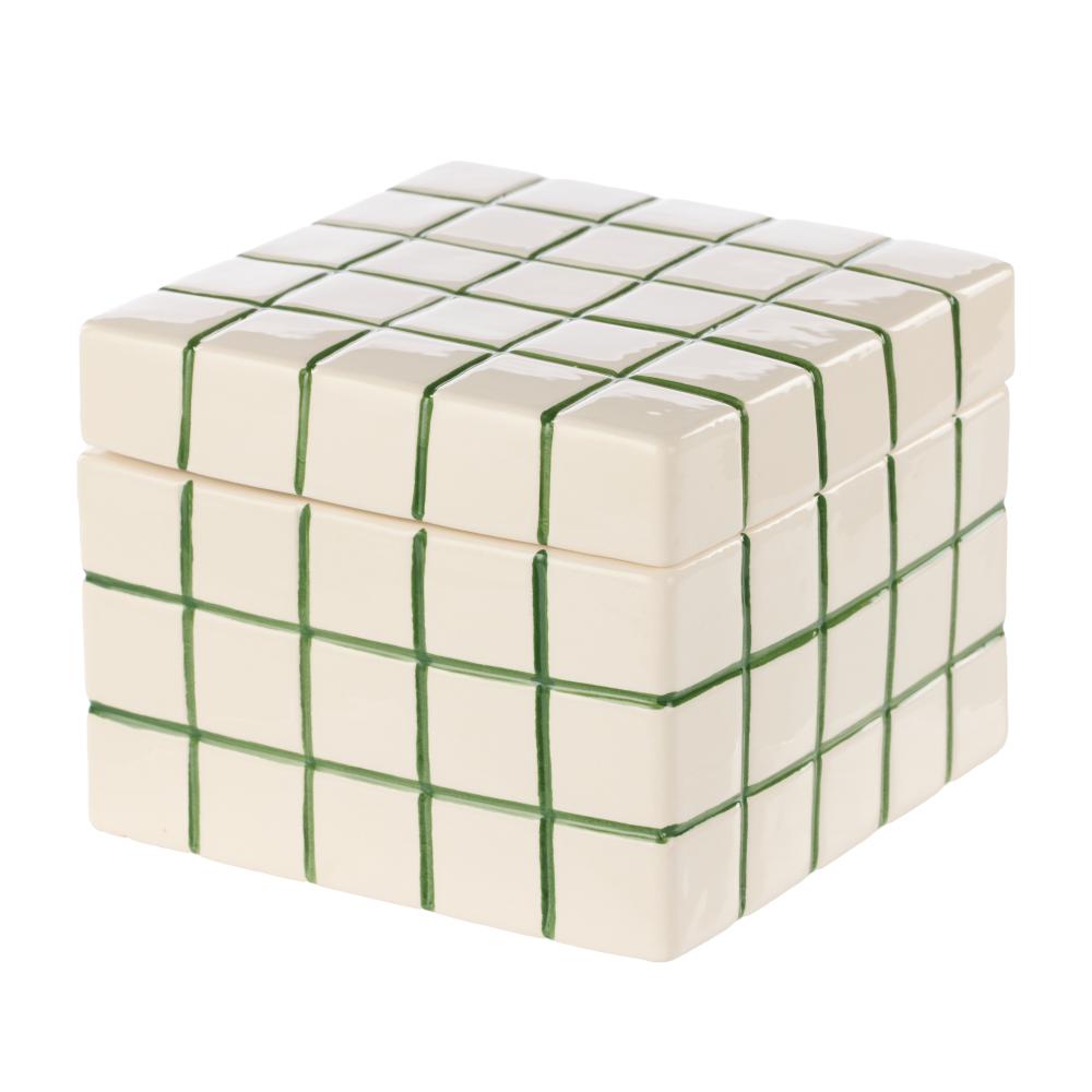 Emporium Lulu Collection Check Box Green at MyHouse