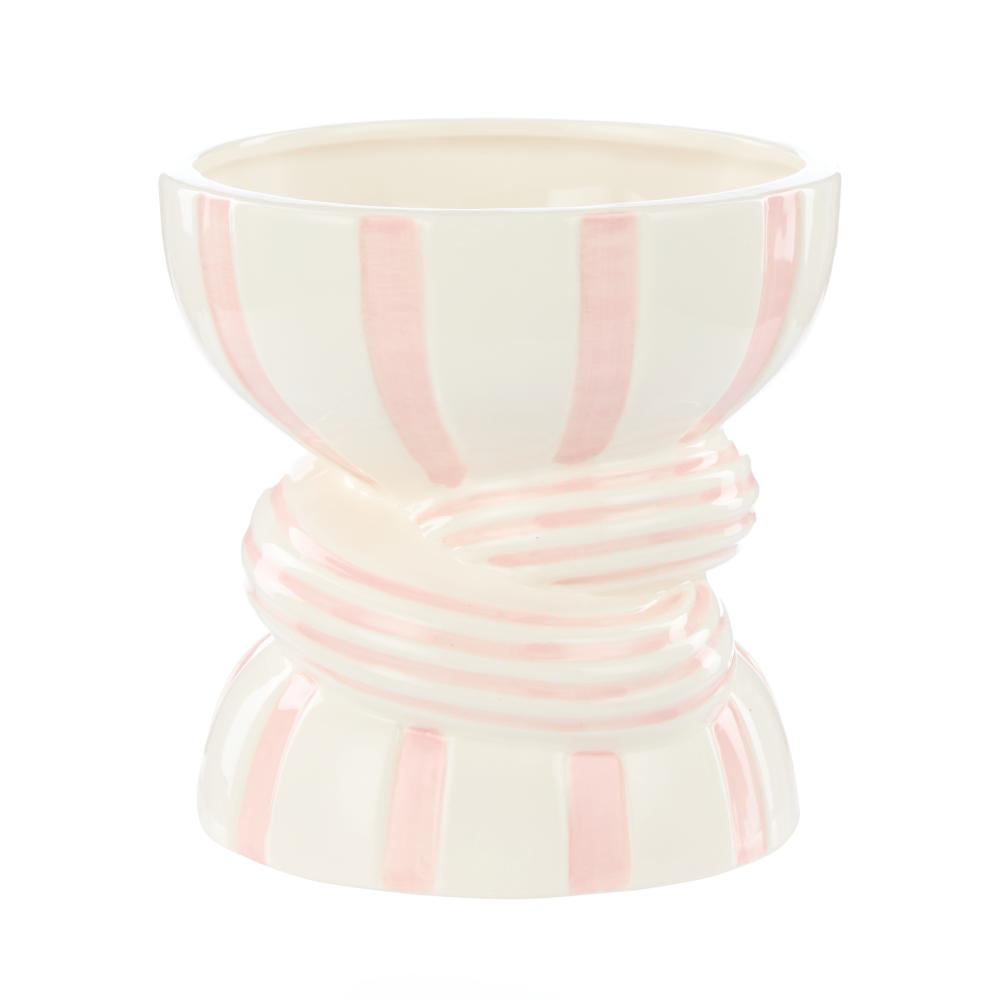 Emporium Lulu Collection Twist Stripe Vase in Pink at MyHouse