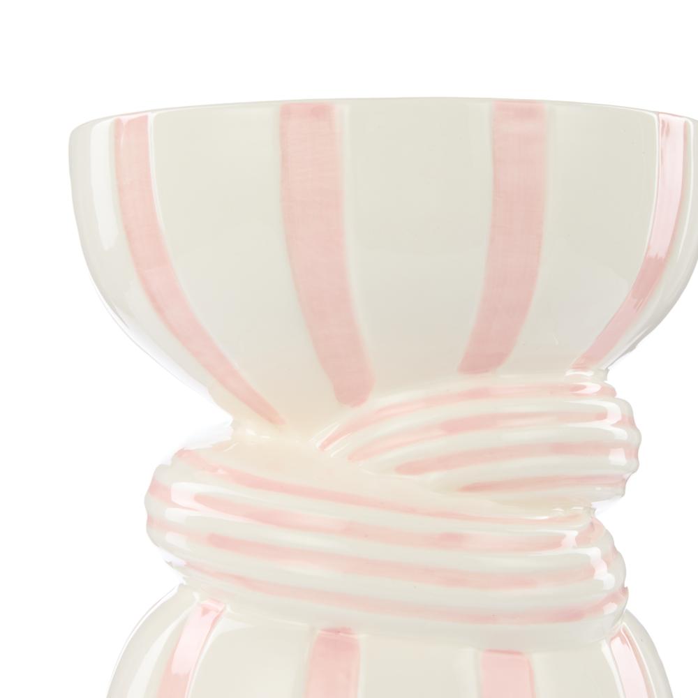 Emporium Lulu Collection Twist Stripe Vase in Pink at MyHouse