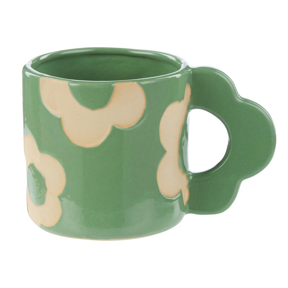 Emporium Posey 400ml Flower Mug in Green at MyHouse