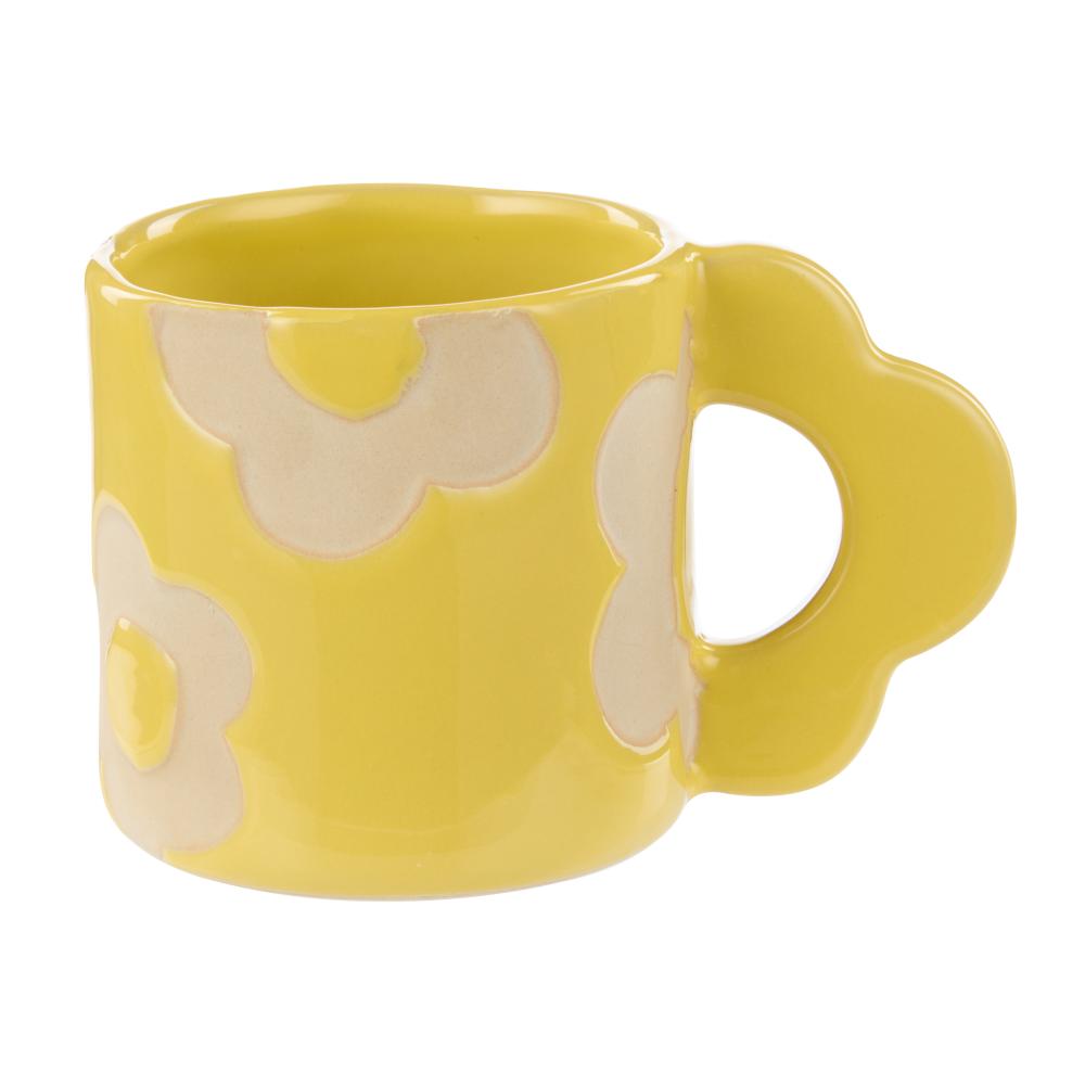 Emporium Posey 400ml Flower Mug in Yellow at MyHouse