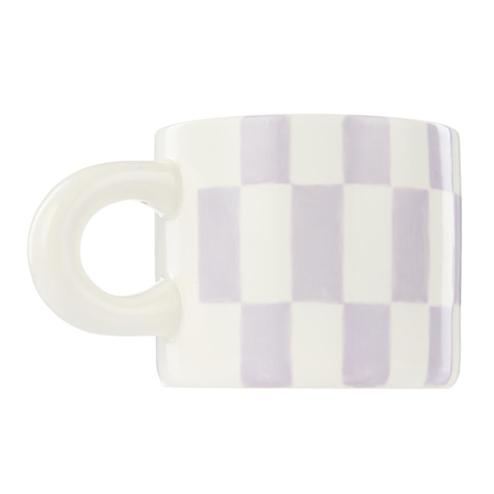 Emporium Check Mug & Plate Set Purple and Blue at MyHouse
